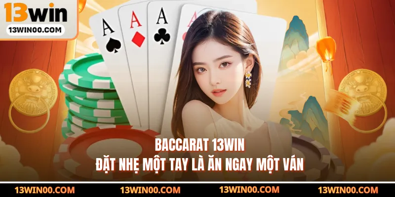 Baccarat 13WIN - Đặt Nhẹ Một Tay Là Ăn Ngay Một Ván